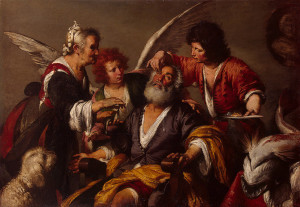 Tobias Healing His Father (Strozzi)